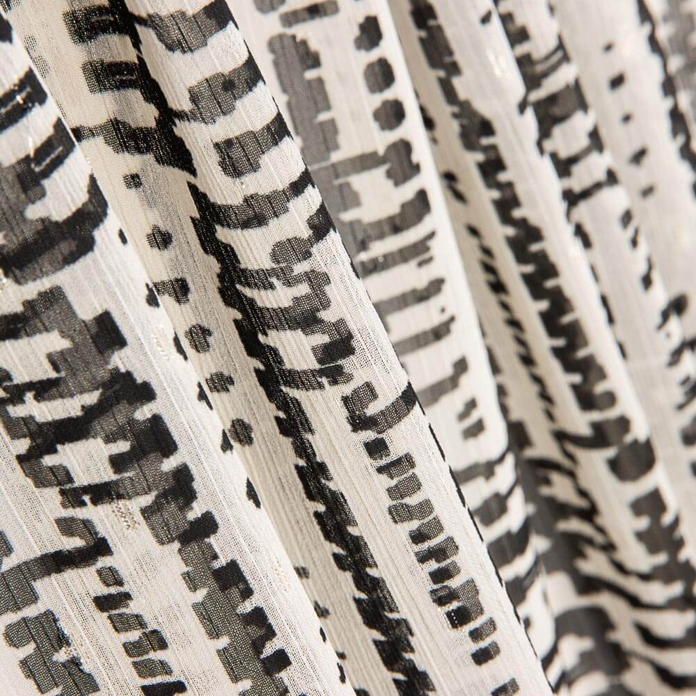 Gaze Lurex Étnico Preto - Ribes y Casals