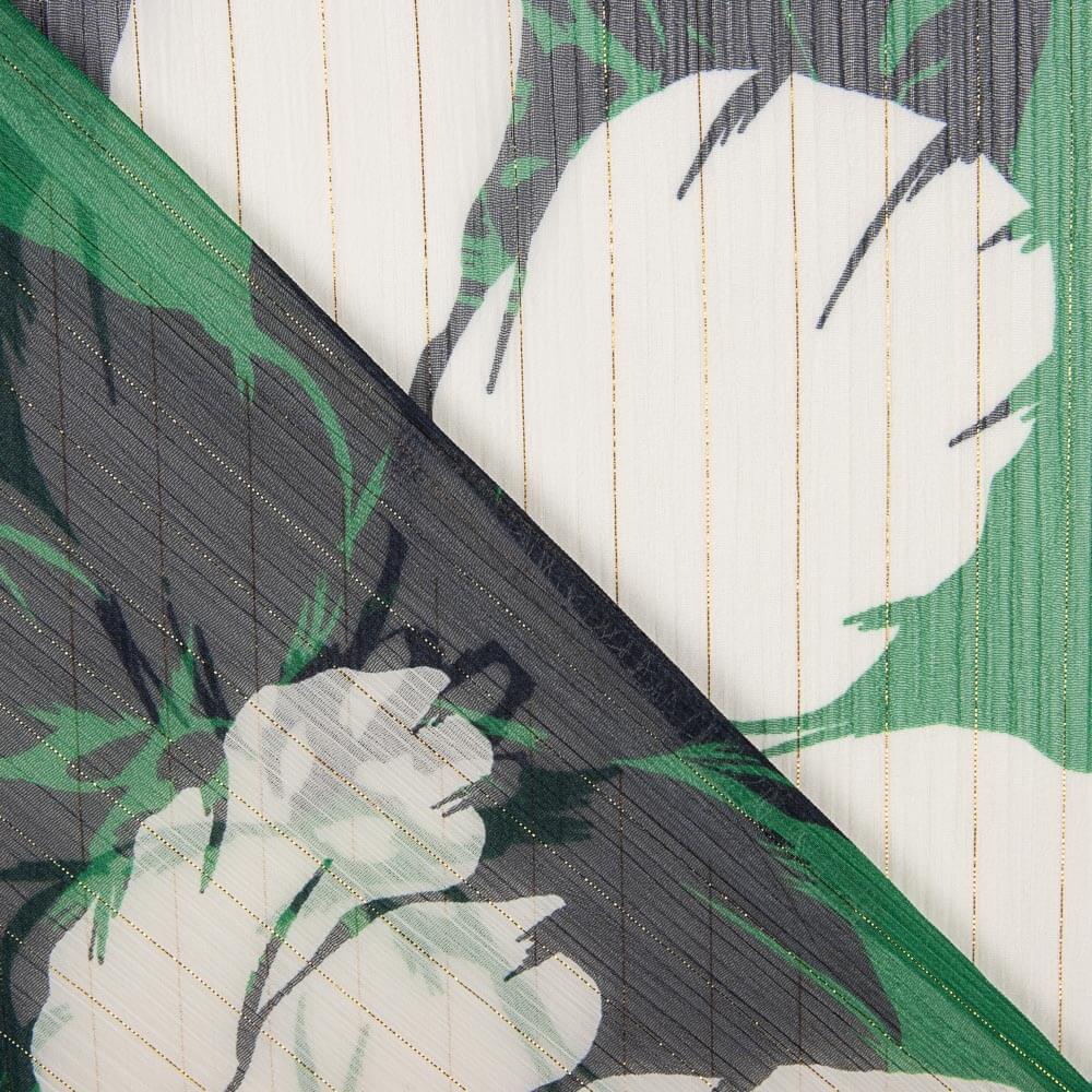 Gaze Lurex Maxi Flor Verde - Ribes y Casals