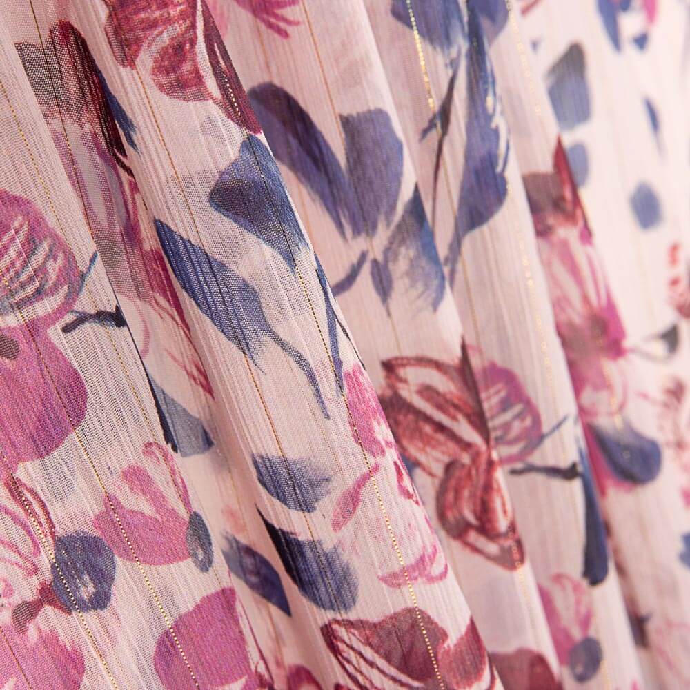 Gaze Lurex Flor Rosa Claro - Ribes y Casals