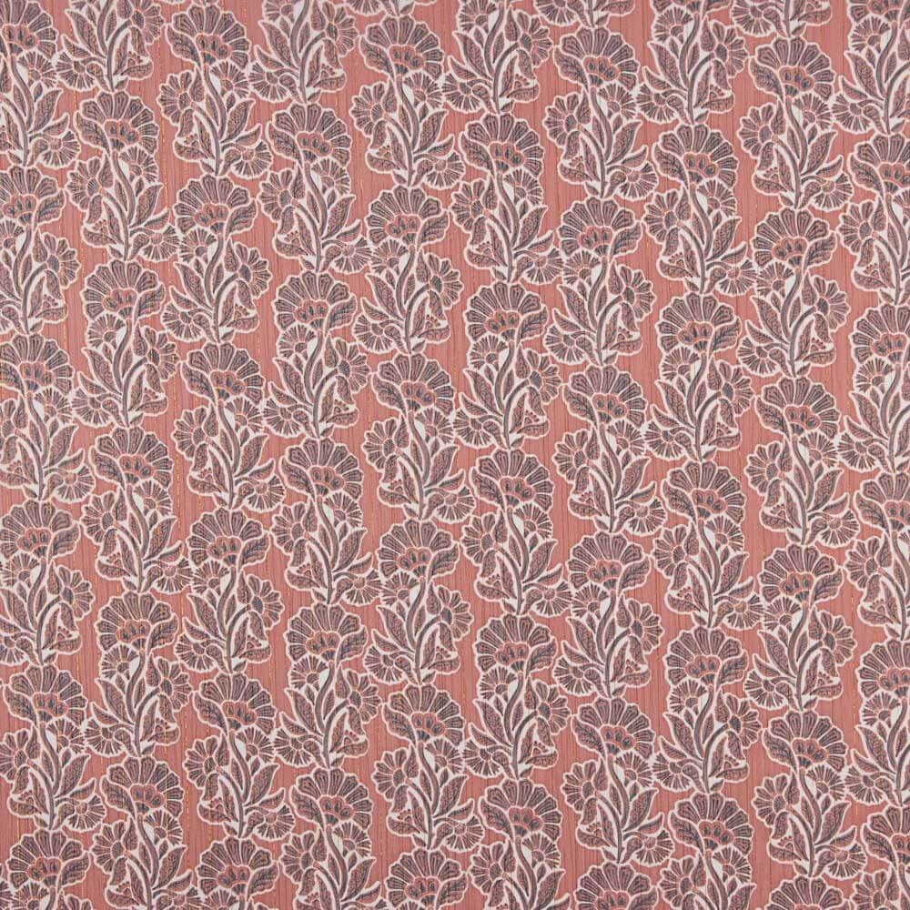 Gaze Lurex Flor Coral - Ribes y Casals