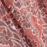 Gaze Lurex Flor Coral - Ribes y Casals