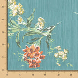 Gaze Poliéster Flor Verde Garrafa - Ribes y Casals