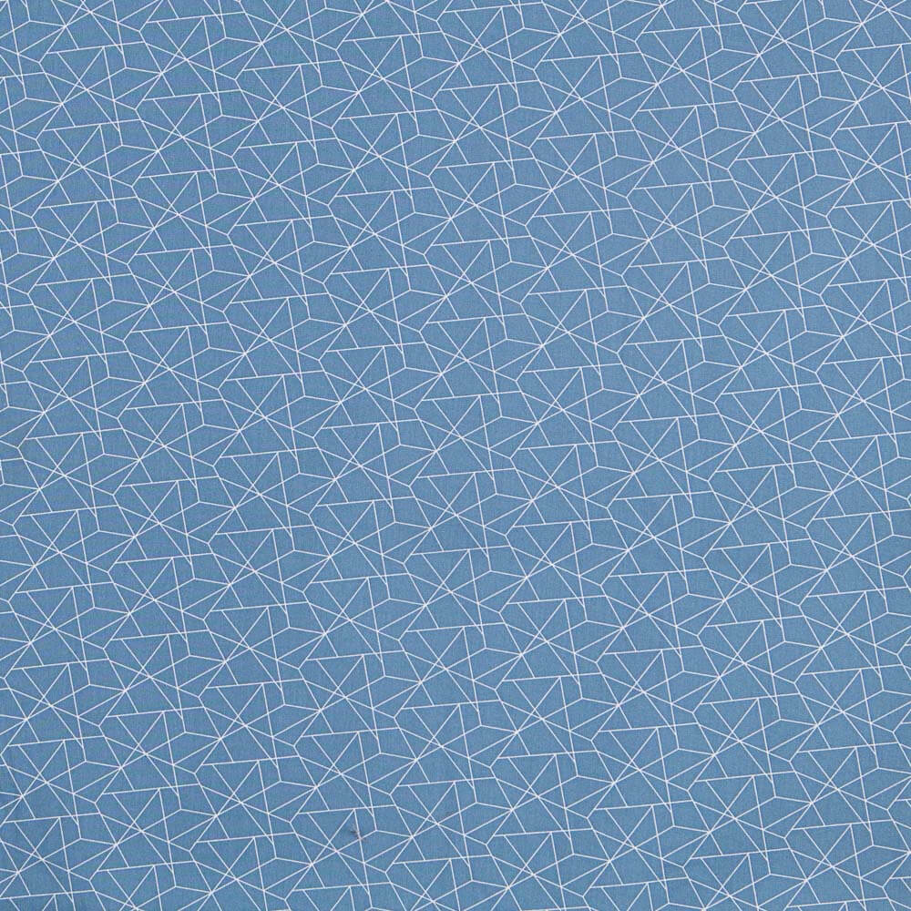 Popelín Pictograma Azul Denim - Ribes y Casals