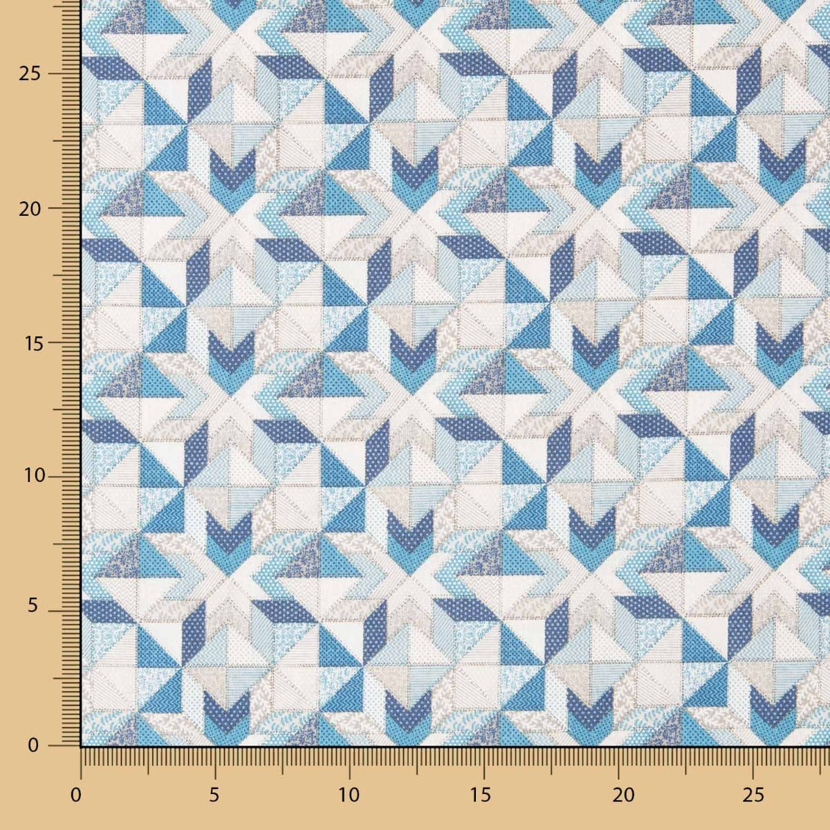 Algodão Patchwork Estrela Azul - Ribes y Casals