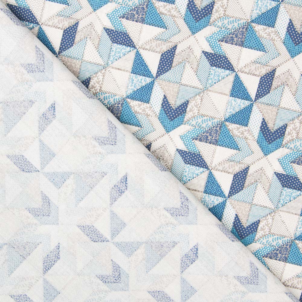 Algodão Patchwork Estrela Azul - Ribes y Casals