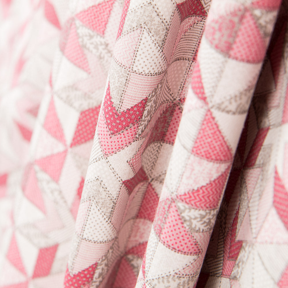 Algodão Patchwork Estrela Vermelho - Ribes y Casals