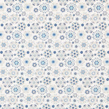 Retal Algodón Flor Sueño Azul 95x140 cm - Ribes y Casals