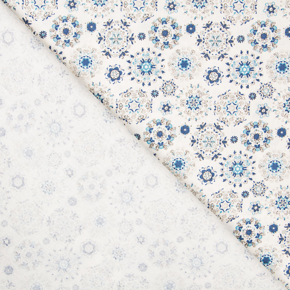 Algodão Flor Sonho Azul - Ribes y Casals