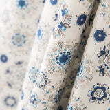 Retal Algodón Flor Sueño Azul 95x140 cm - Ribes y Casals