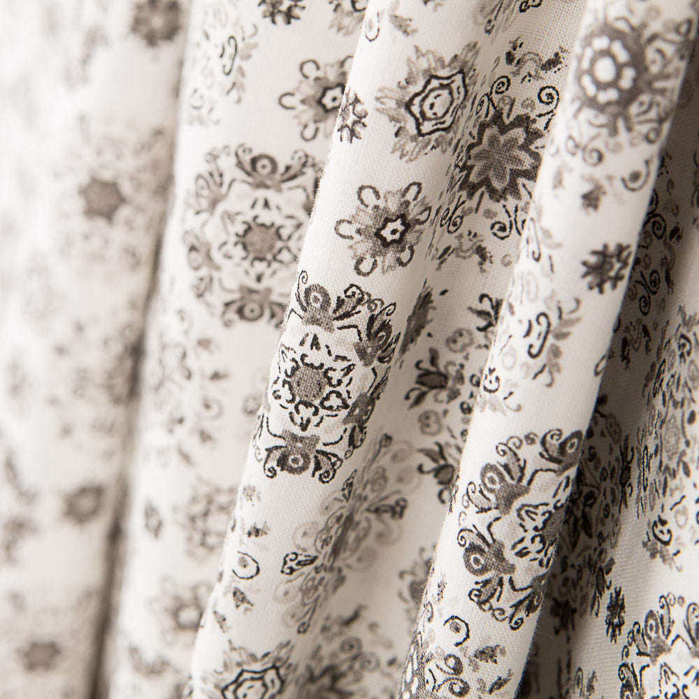 Algodão Flor Sonho Cinzento - Ribes y Casals