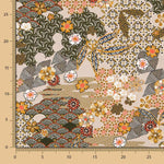 Popeline Viscose Patch Bege - Ribes y Casals