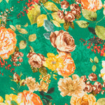 Cetim Jacquard Cretonne Verde - Ribes y Casals