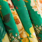 Cetim Jacquard Cretonne Verde - Ribes y Casals