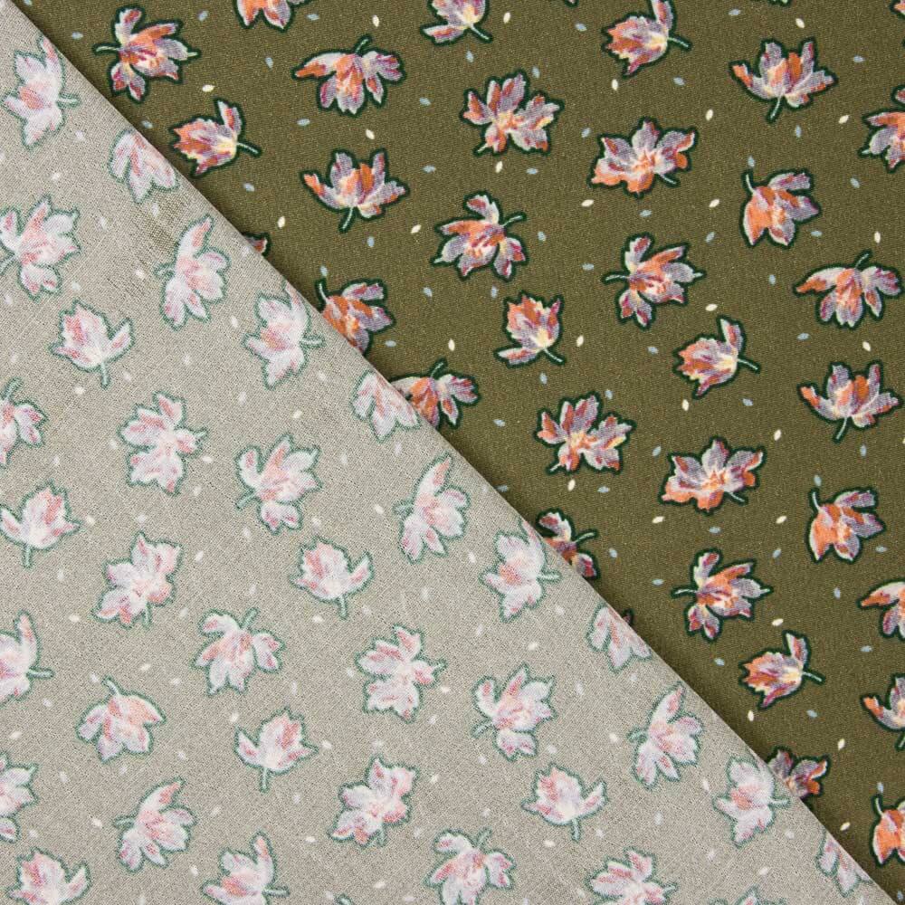 Viscose Floral Cáqui - Ribes y Casals