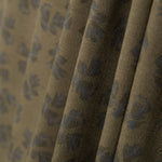 Bombazina Algodão Flor Cáqui - Ribes y Casals