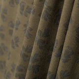 Bombazina Algodão Flor Cáqui - Ribes y Casals