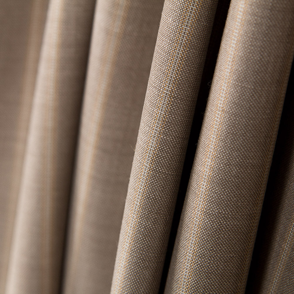 Tecido Lã Fria Riscas Diplomáticas Bege - Ribes y Casals