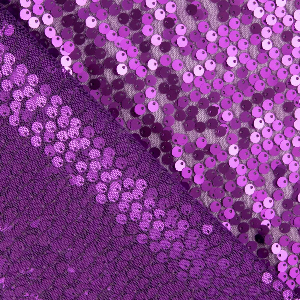 Tul Lentejuela Plana Morado - Ribes y Casals