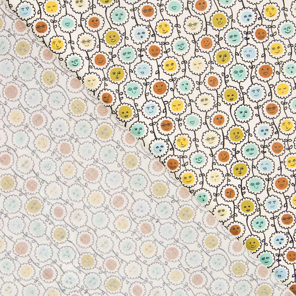 Tecido Liberty Happy Flowers - Ribes y Casals