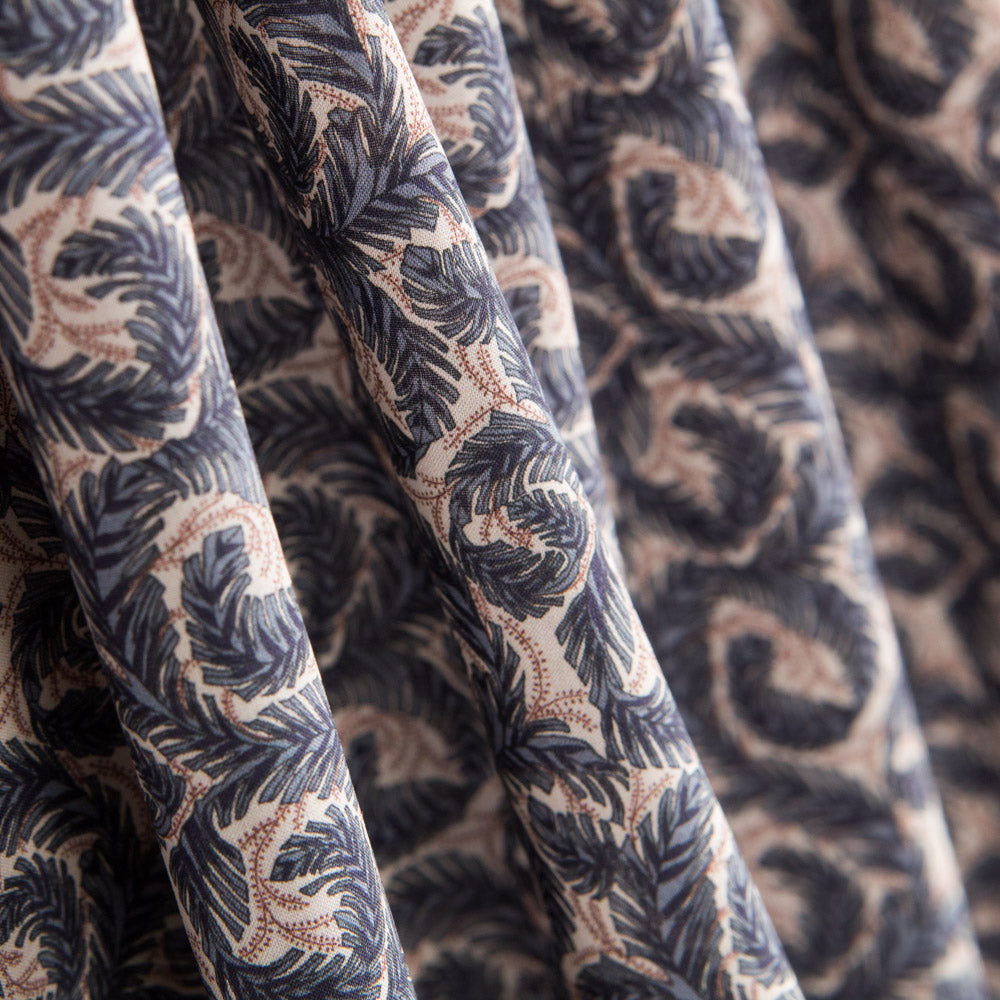 Liberty London Folhas Palmeira Petróleo - Ribes y Casals