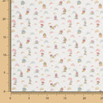 Tecido Liberty Cogumelos Branco - Ribes y Casals
