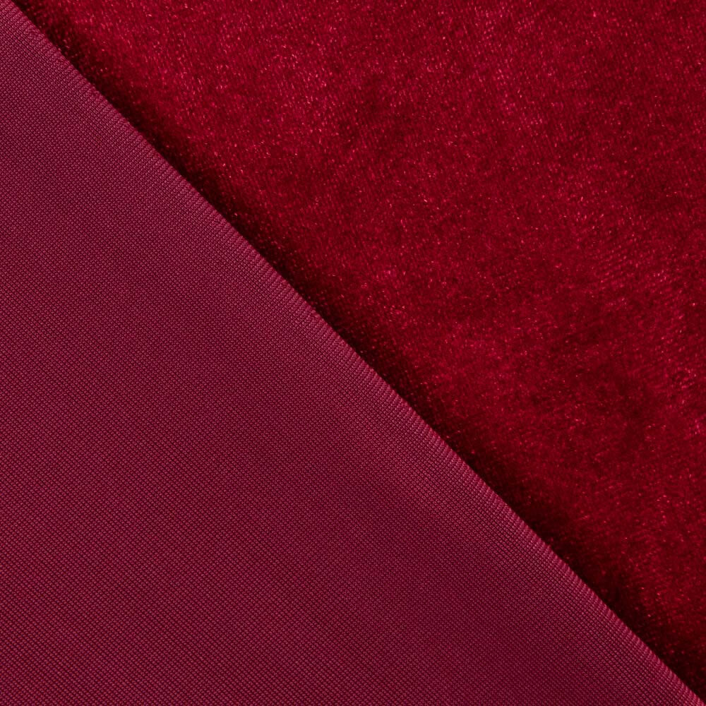 Tecido Lycra Veludo Borgonha - Ribes y Casals