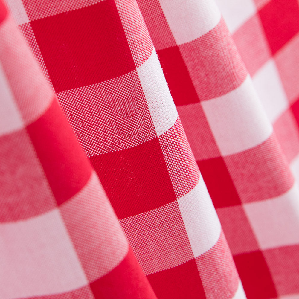 Tecido Toalha de Mesa Xadrez Vermelho - Ribes y Casals
