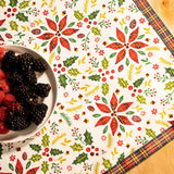 Toalha de mesa Christmas Flor Páscoa Branca - Ribes y Casals