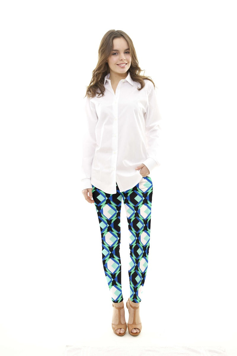 Bielástico Geométrico Roxo - Ribes y Casals