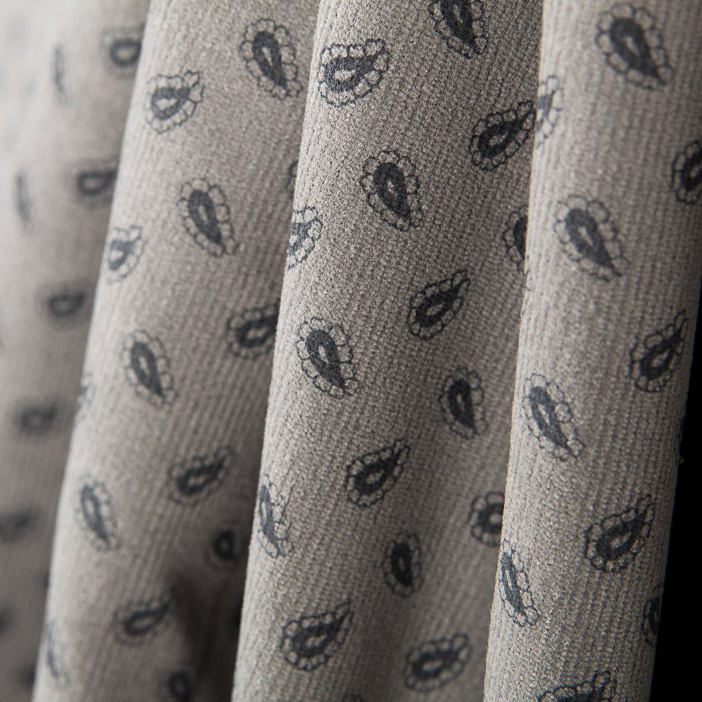 Tecido Bombazina Caxemira Cinzento - Ribes y Casals