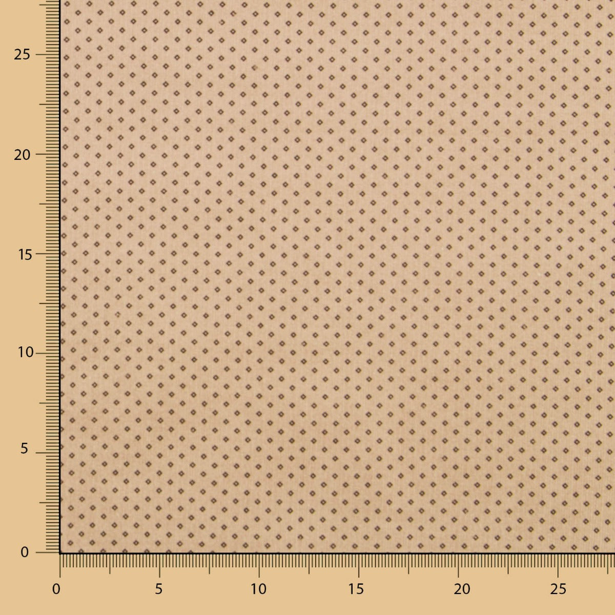 Tecido Bombazina Geométrico Castanho - Ribes y Casals