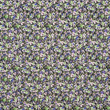 Tecido de Poliéster Spandex Flores Malva - Ribes y Casals
