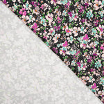 Tecido de Poliéster Spandex Flores Fúcsia - Ribes y Casals