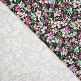 Tecido de Poliéster Spandex Flores Fúcsia - Ribes y Casals