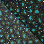 Retal Crep Poliéster Animal Print Verde Musgo 55x140 cm - Ribes y Casals