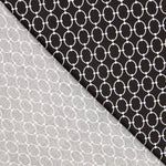 Popeline Viscose Correntes Preto - Ribes y Casals