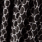 Popeline Viscose Correntes Preto - Ribes y Casals