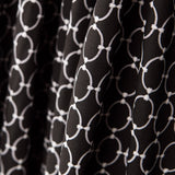 Popeline Viscose Correntes Preto - Ribes y Casals