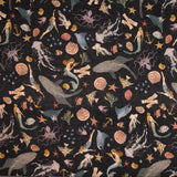 Tecido Rústico Poliéster Sereia Marinha - Ribes y Casals