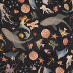 Tecido Rústico Poliéster Sereia Marinha - Ribes y Casals