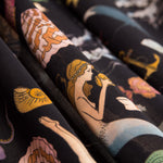 Tecido Rústico Poliéster Sereia Marinha - Ribes y Casals