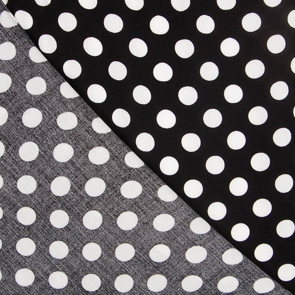 Viscosa Lunares Blancos - Ribes y Casals