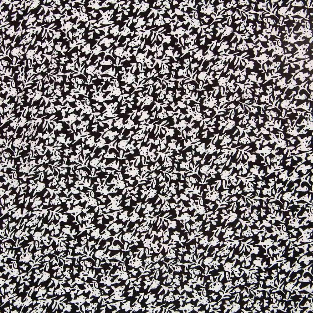 Viscosa Floral Pétalos Negra - Ribes y Casals