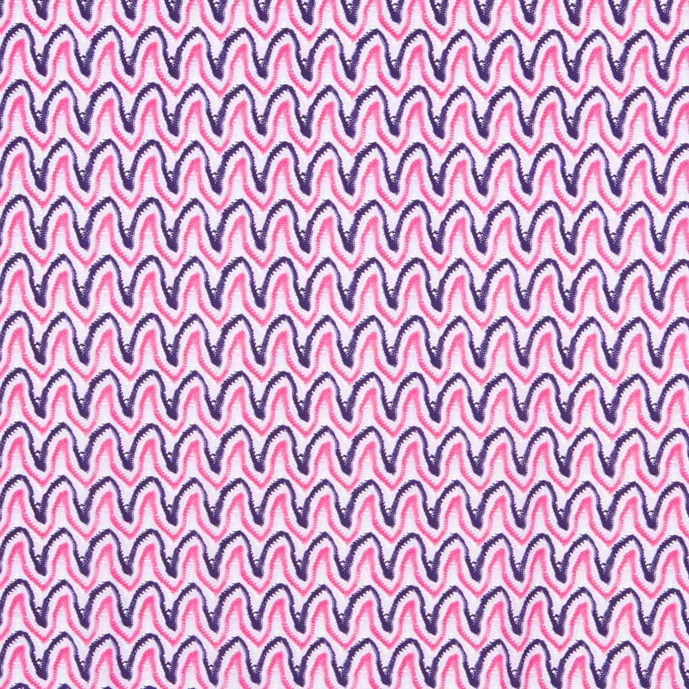 Lycra Mate Fina Ondas Fúcsia - Ribes y Casals