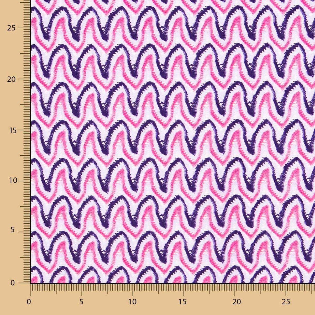 Lycra Mate Fina Ondas Fúcsia - Ribes y Casals