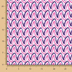 Lycra Mate Fina Ondas Fúcsia - Ribes y Casals