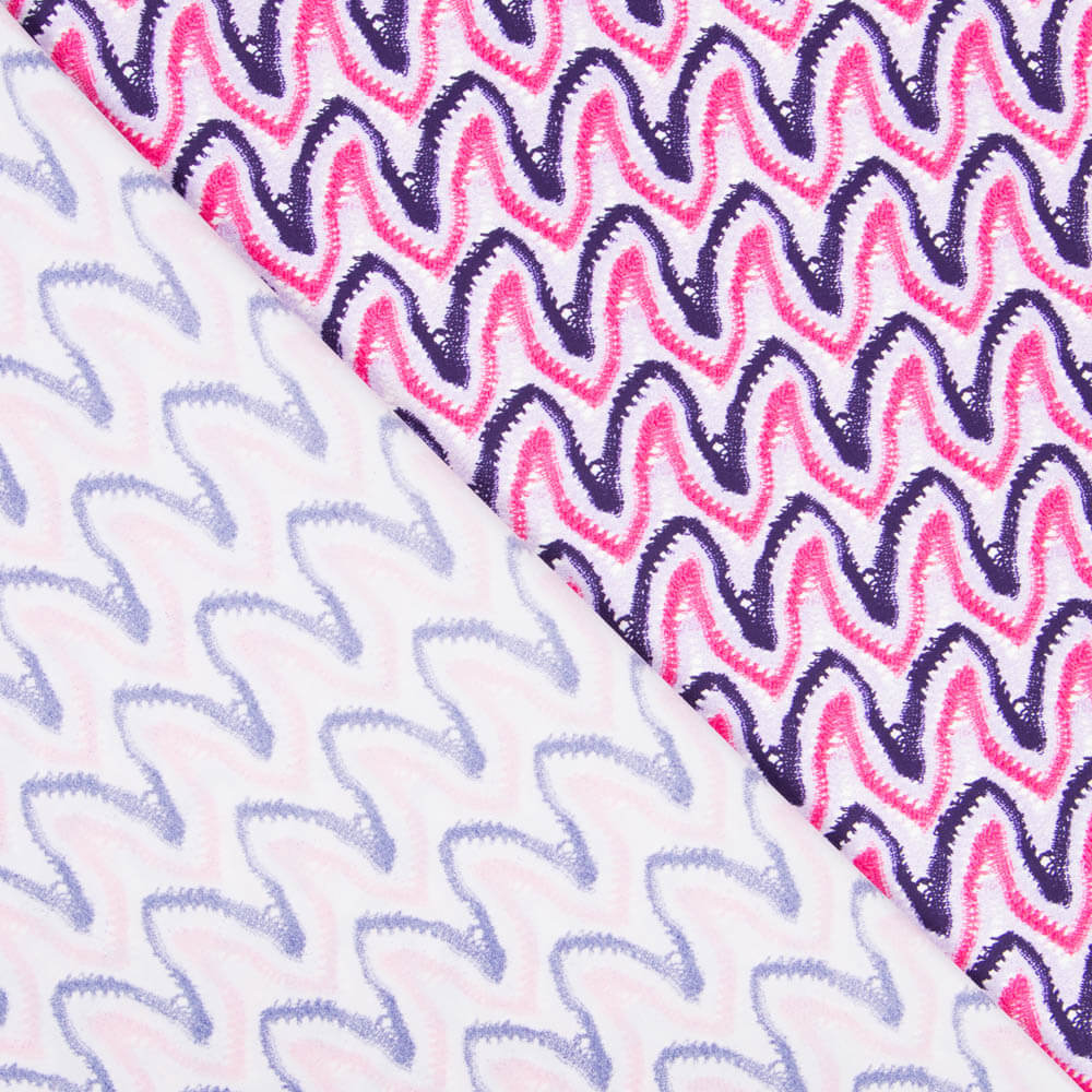 Lycra Mate Fina Ondas Fúcsia - Ribes y Casals