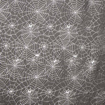 Tecido Organza Teias de Aranha Preto - Ribes y Casals