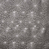 Tecido Organza Teias de Aranha Preto - Ribes y Casals