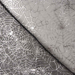 Tecido Organza Teias de Aranha Preto - Ribes y Casals